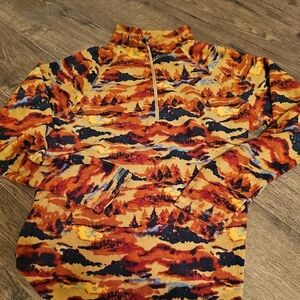 Eddie Bauer Sweatshirt Zip Up Mountain Shirt Soft Athletic Vintage Medium